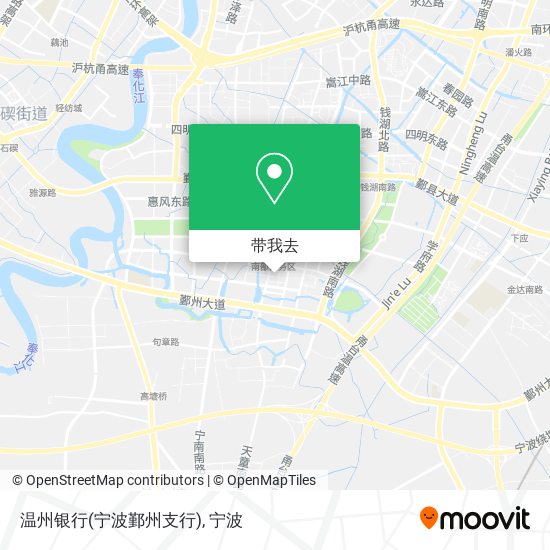 温州银行(宁波鄞州支行)地图