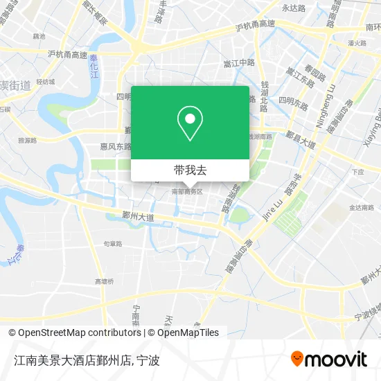 江南美景大酒店鄞州店地图