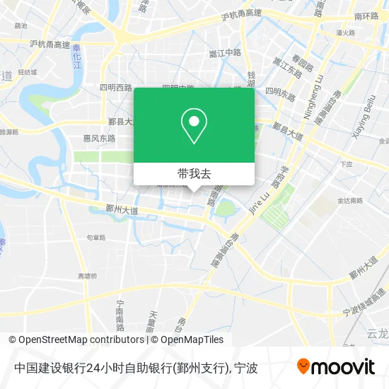 中国建设银行24小时自助银行(鄞州支行)地图