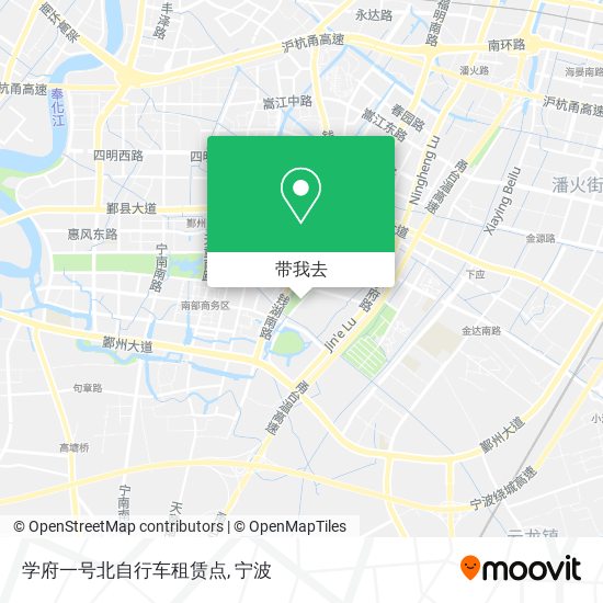 学府一号北自行车租赁点地图