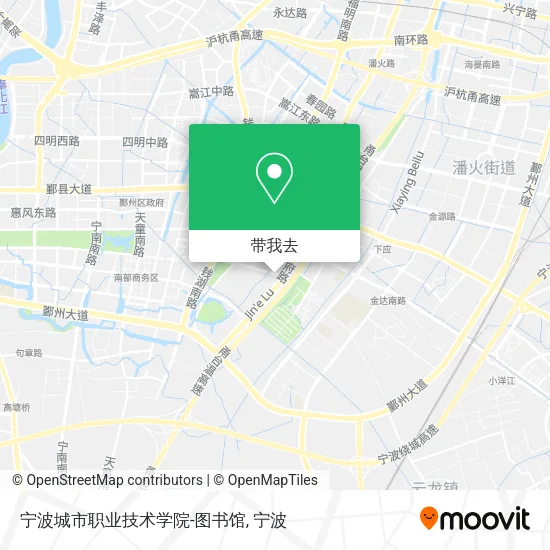 宁波城市职业技术学院-图书馆地图