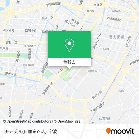 开开美食(日丽东路店)地图