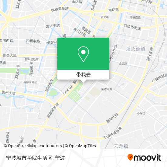 宁波城市学院生活区地图