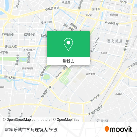 家家乐城市学院连锁店地图