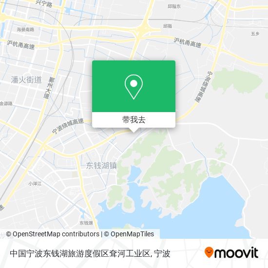 中国宁波东钱湖旅游度假区耷河工业区地图