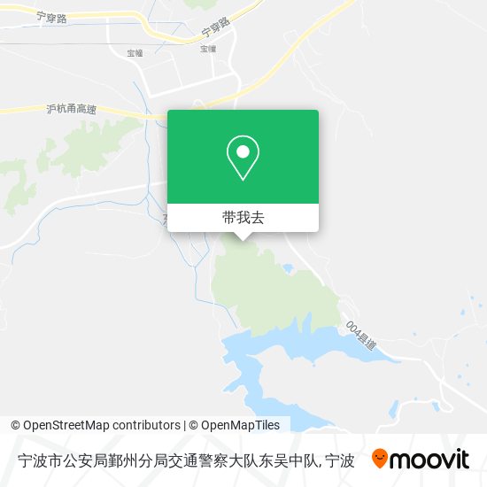 宁波市公安局鄞州分局交通警察大队东吴中队地图