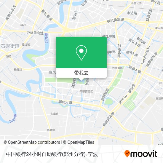 中国银行24小时自助银行(鄞州分行)地图