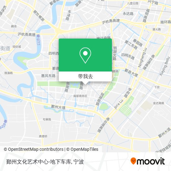 鄞州文化艺术中心-地下车库地图