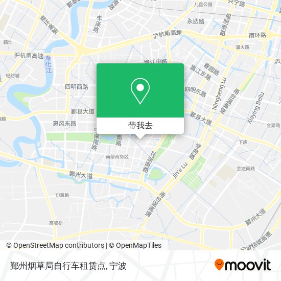 鄞州烟草局自行车租赁点地图