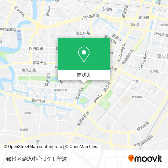 鄞州区游泳中心-北门地图