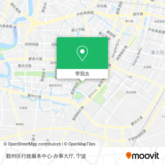 鄞州区行政服务中心-办事大厅地图