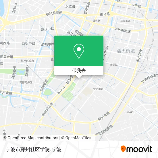 宁波市鄞州社区学院地图