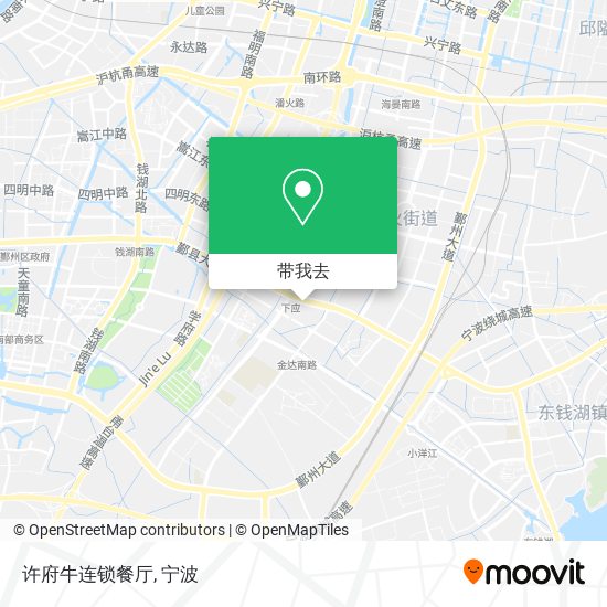 许府牛连锁餐厅地图
