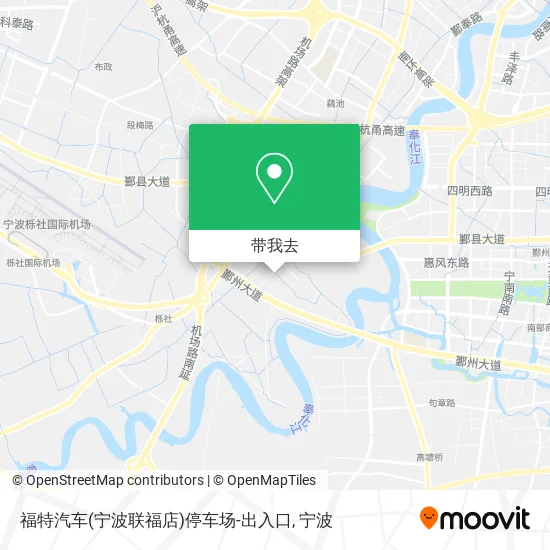 福特汽车(宁波联福店)停车场-出入口地图