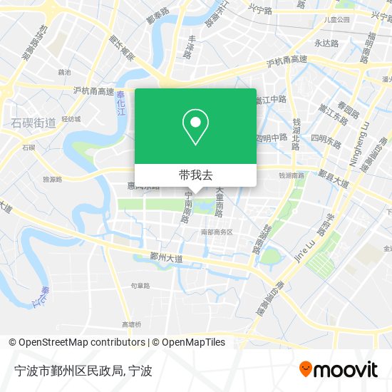 宁波市鄞州区民政局地图