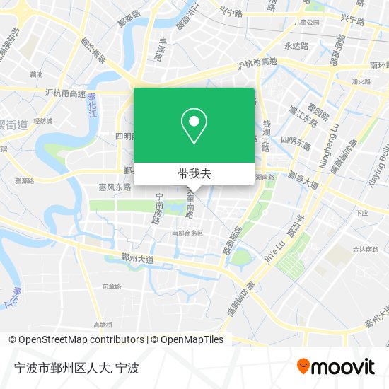 宁波市鄞州区人大地图