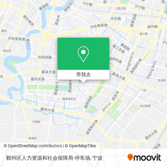 鄞州区人力资源和社会保障局-停车场地图