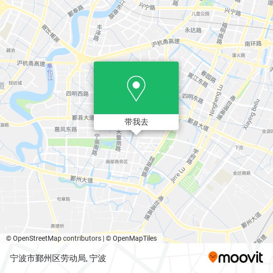 宁波市鄞州区劳动局地图