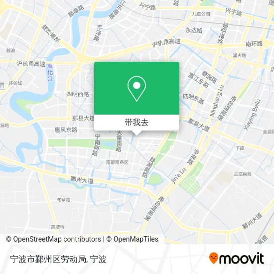 宁波市鄞州区劳动局地图