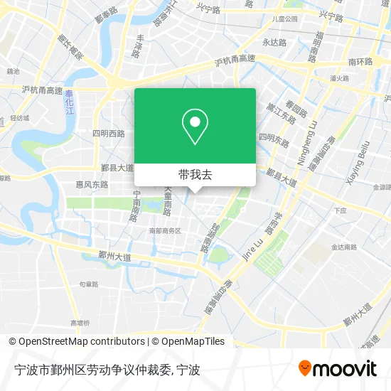 宁波市鄞州区劳动争议仲裁委地图