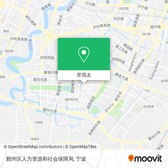 鄞州区人力资源和社会保障局地图