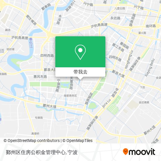 鄞州区住房公积金管理中心地图