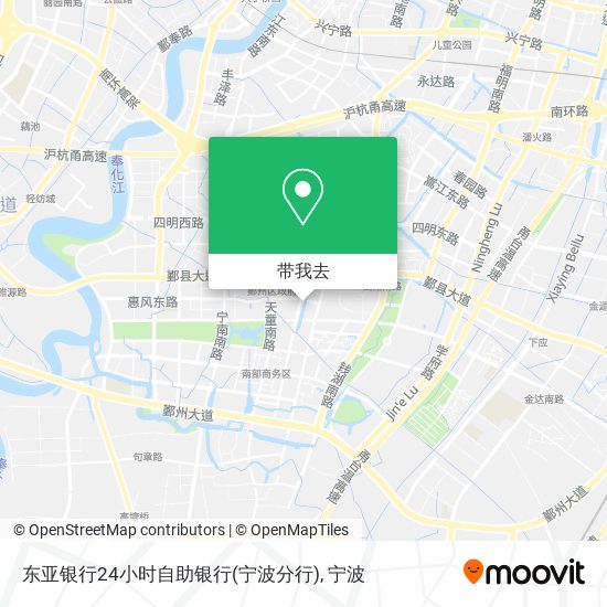 东亚银行24小时自助银行(宁波分行)地图