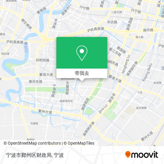 宁波市鄞州区财政局地图