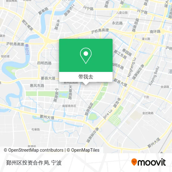 鄞州区投资合作局地图