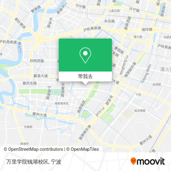 万里学院钱湖校区地图