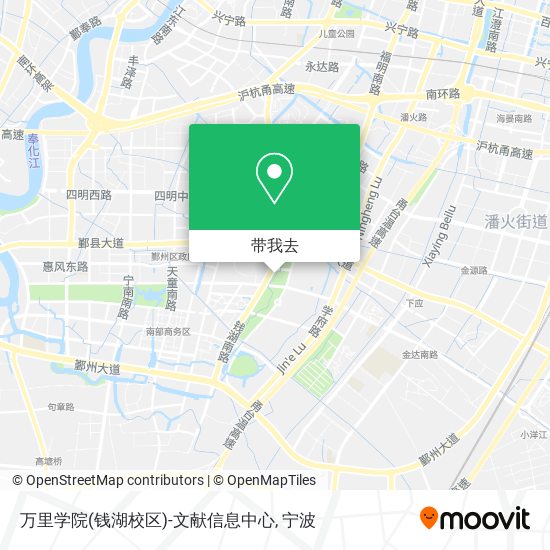 万里学院(钱湖校区)-文献信息中心地图