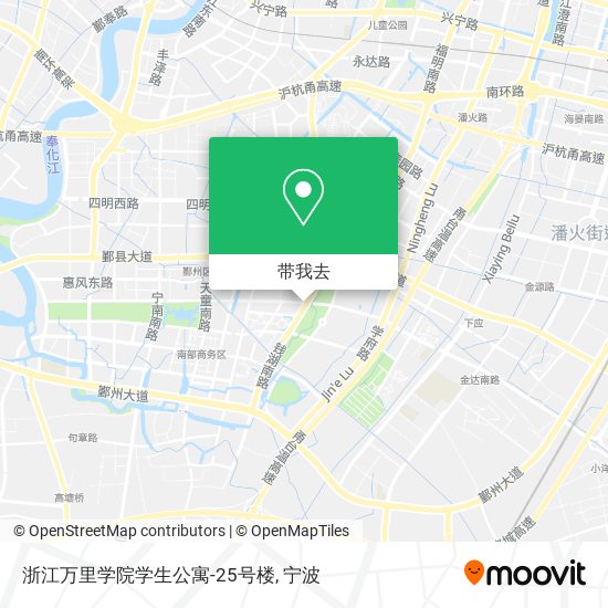 浙江万里学院学生公寓-25号楼地图