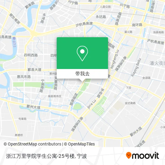 浙江万里学院学生公寓-25号楼地图