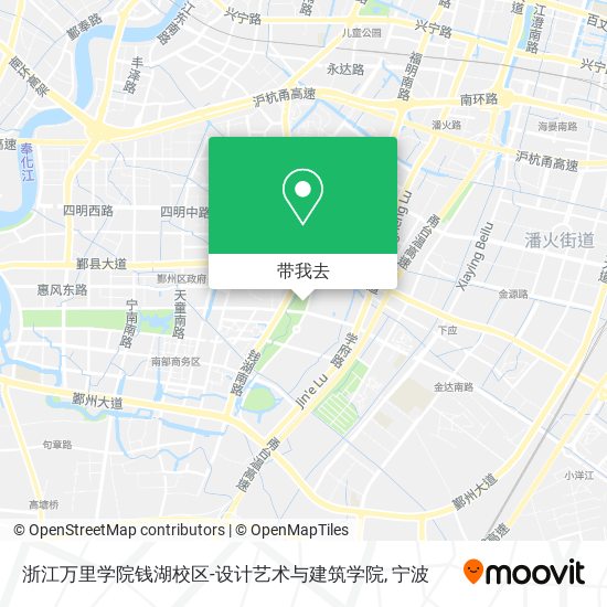 浙江万里学院钱湖校区-设计艺术与建筑学院地图