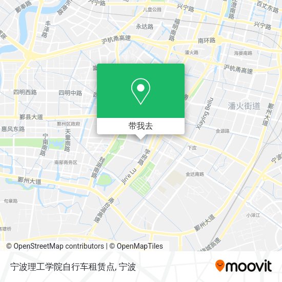 宁波理工学院自行车租赁点地图