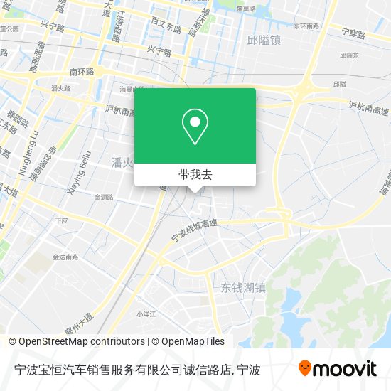 宁波宝恒汽车销售服务有限公司诚信路店地图