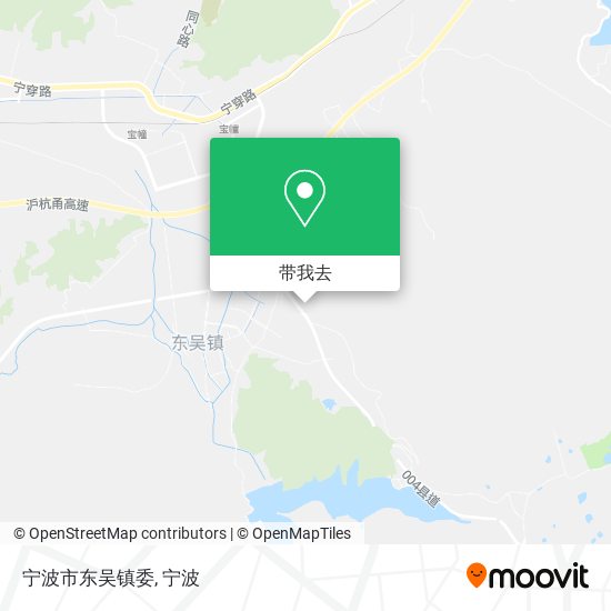 宁波市东吴镇委地图