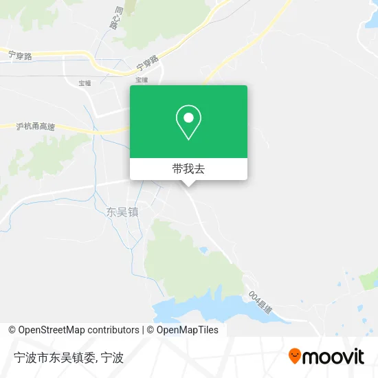 宁波市东吴镇委地图