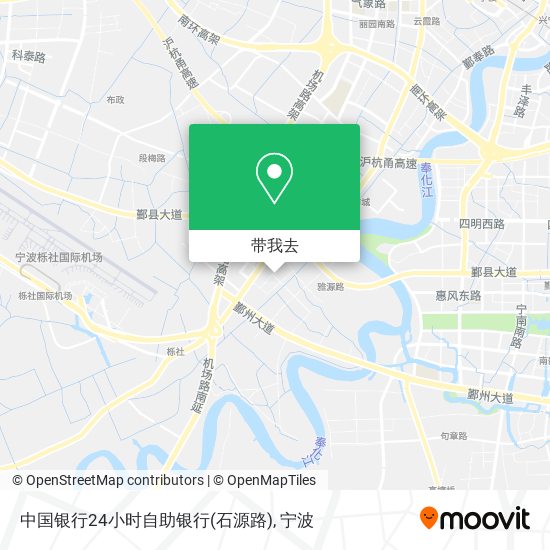 中国银行24小时自助银行(石源路)地图