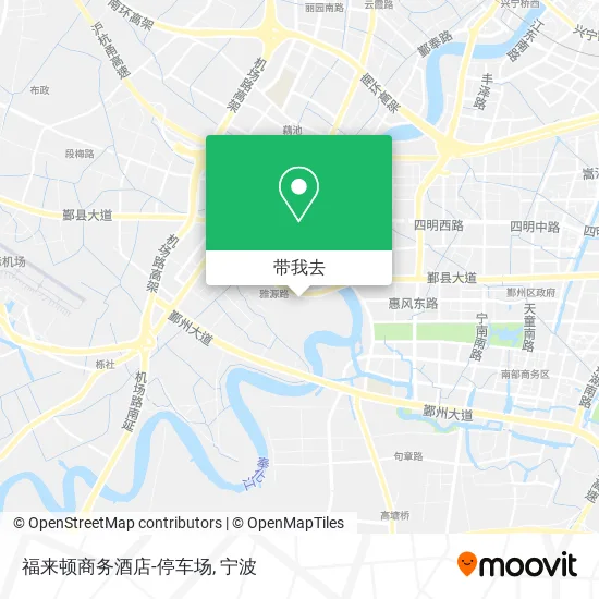 福来顿商务酒店-停车场地图