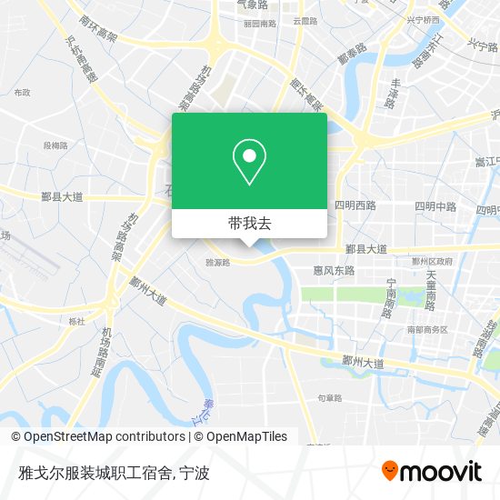 雅戈尔服装城职工宿舍地图
