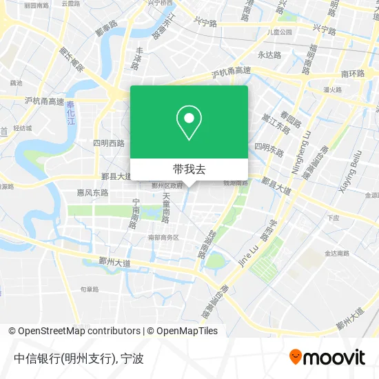 中信银行(明州支行)地图