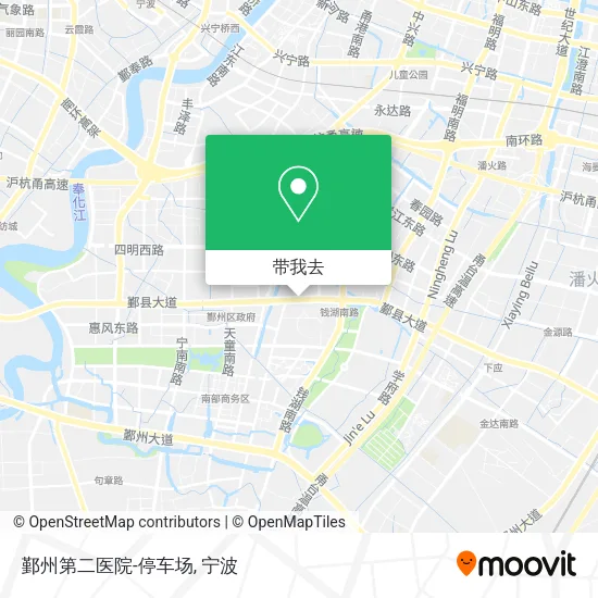鄞州第二医院-停车场地图