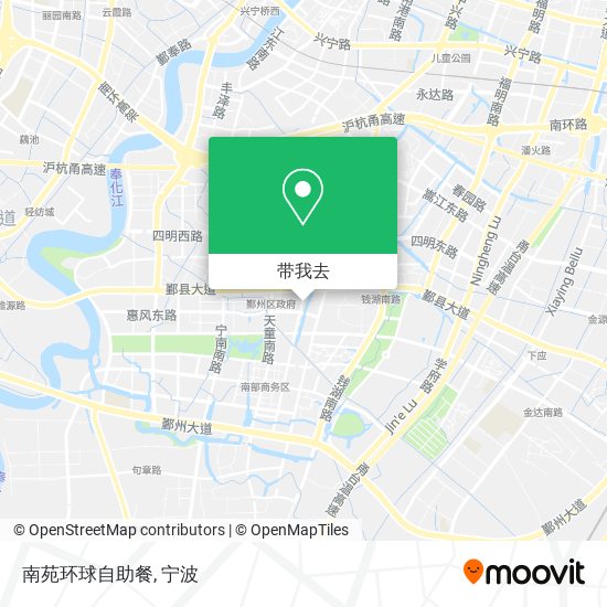 南苑环球自助餐地图