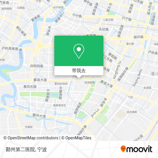 鄞州第二医院地图