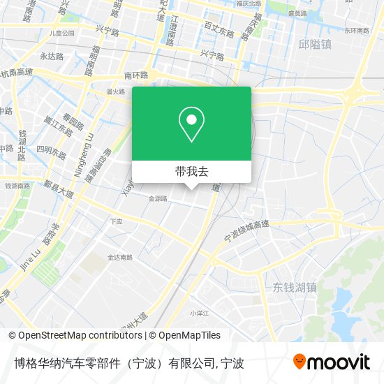 博格华纳汽车零部件（宁波）有限公司地图