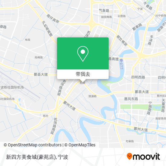新四方美食城(豪苑店)地图