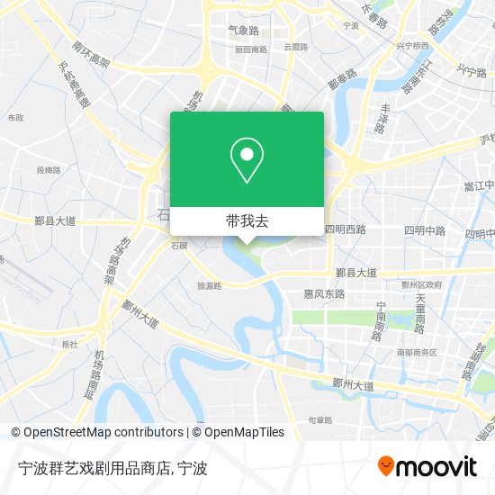 宁波群艺戏剧用品商店地图