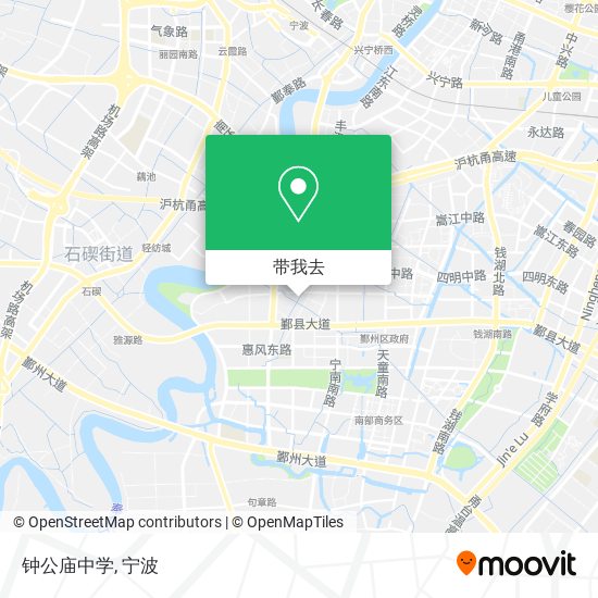 钟公庙中学地图