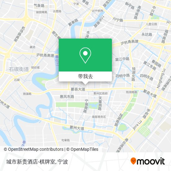 城市新贵酒店-棋牌室地图